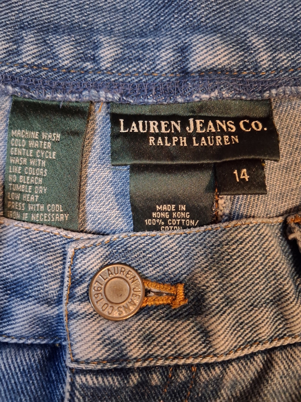Ralph Lauren-Lauren Jeans Co Straight-Leg Denim Jeans Women's Size 14 - Picture 2 of 7